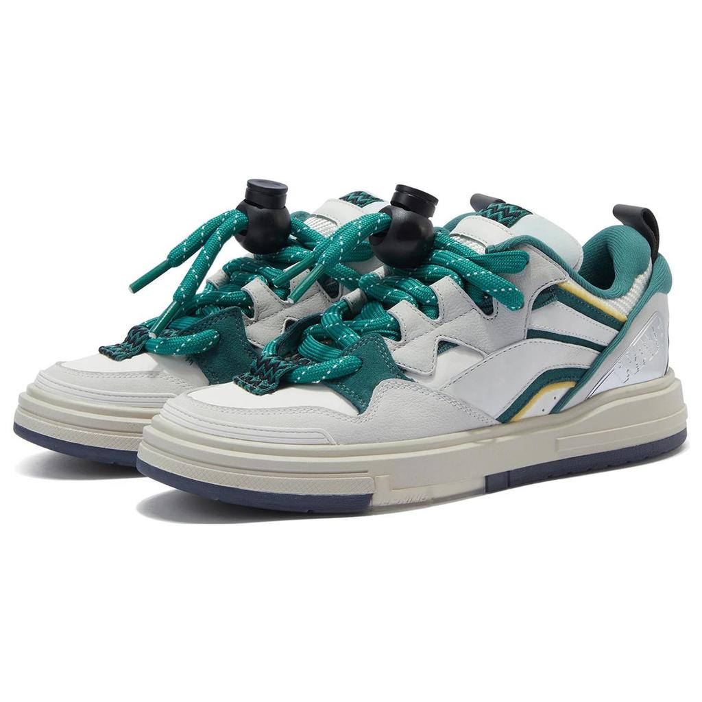 New LiNing Wave SWAG Skateboard Shoes Men Low Top Wild Duck Green AECT053-1