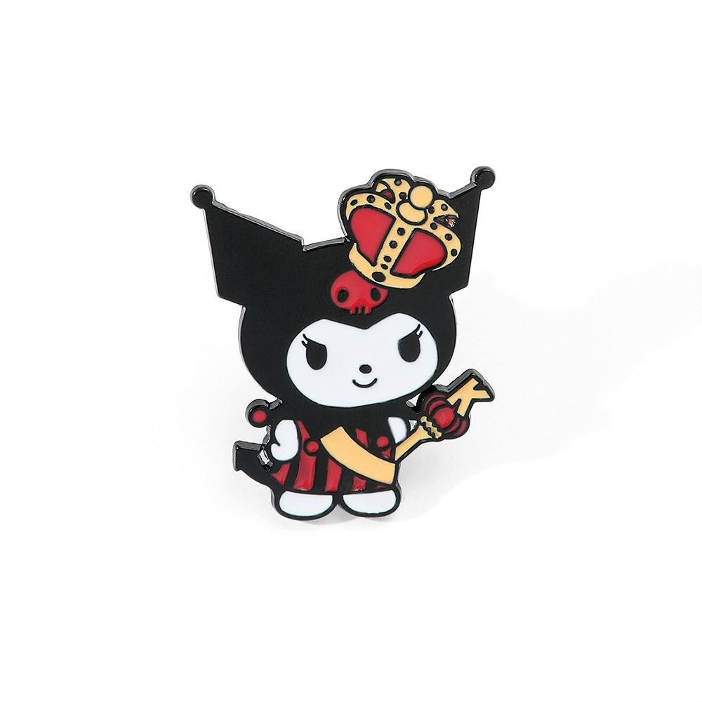 Cute And Funny Magician Kuroko Metal Badge For Students' Bags And Accessories Cartoon Character Style