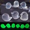 Halloween Cute Ghost Luminous Micro-Landscape Ornament for Car Console Decoration