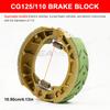 SEAMETAL Motorcycles Brake Shoes Brake Pad Block for GY6 50 GY6 80 GY6 125 CG125 CG150 139QMB 152QMI 156FMI Scooter Moped ATV