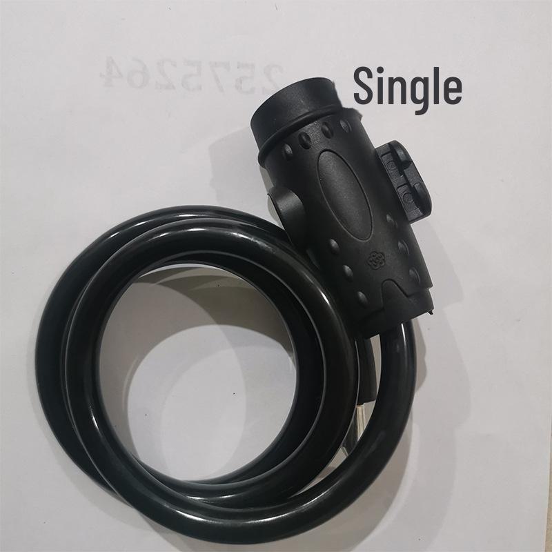 Customizable Length Bicycle Anti-Theft Cable Lock with Key