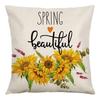 Pillow Farm Sunflower Pillow Cover Happy Summer Thanksgiving Car Waist Support Cushion Home Pillow Cover