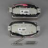 FLEOR Alnico5 Guitar Humbucker Pickup, 4-Wire Neck and Bridge Pickup Set, Chrome Fit, LP Style, Guitar Pickup Parts