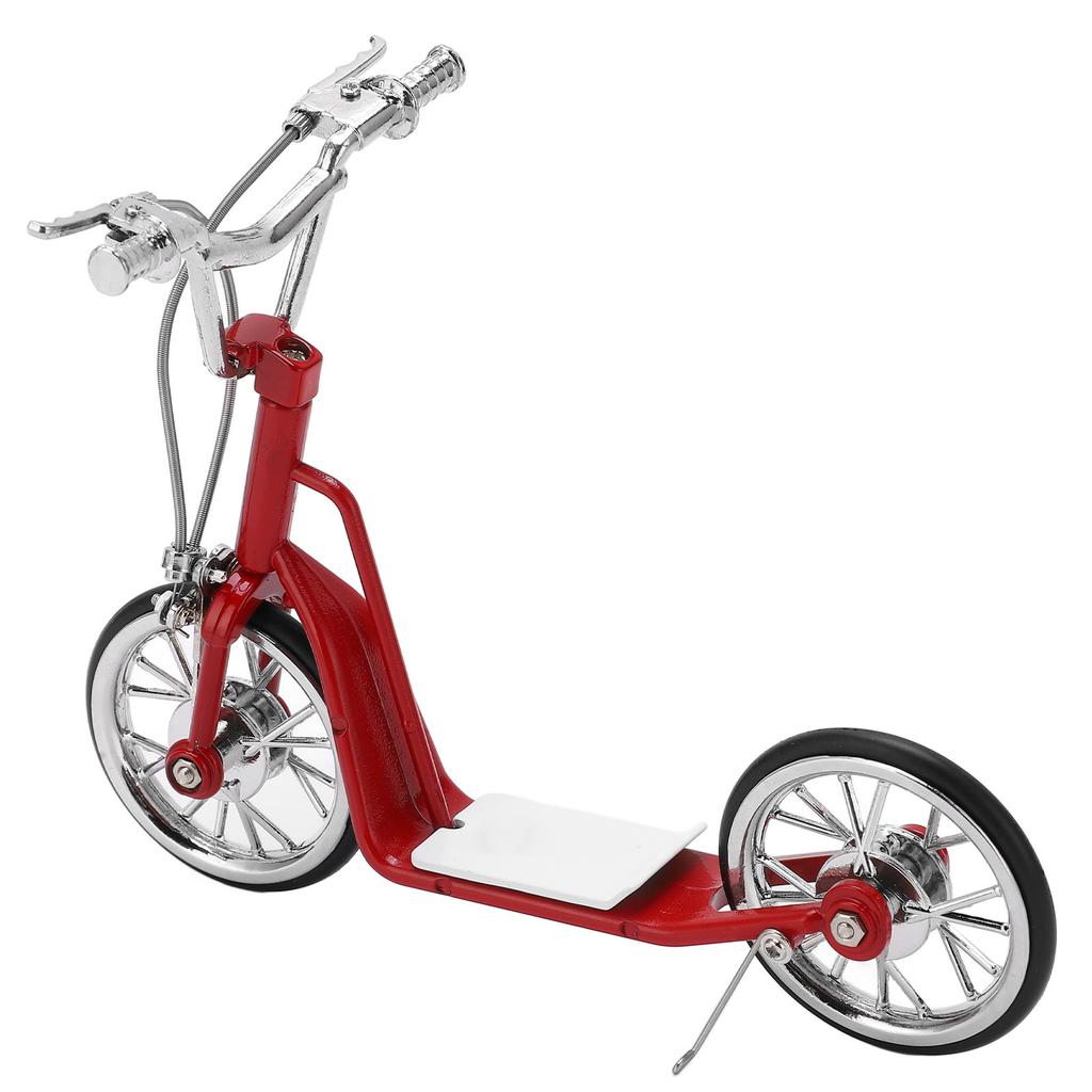 Red Model Scooter 1:10 Scale Sturdy Alloy Exquisite Colors High Simulation Eye Catching Die Cast