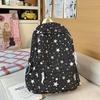 Schoolbag New High-value Star Schoolbag, Lightweight Casual Backpack for Junior and High School Students, Large Capacity, Small Fresh Backpack.