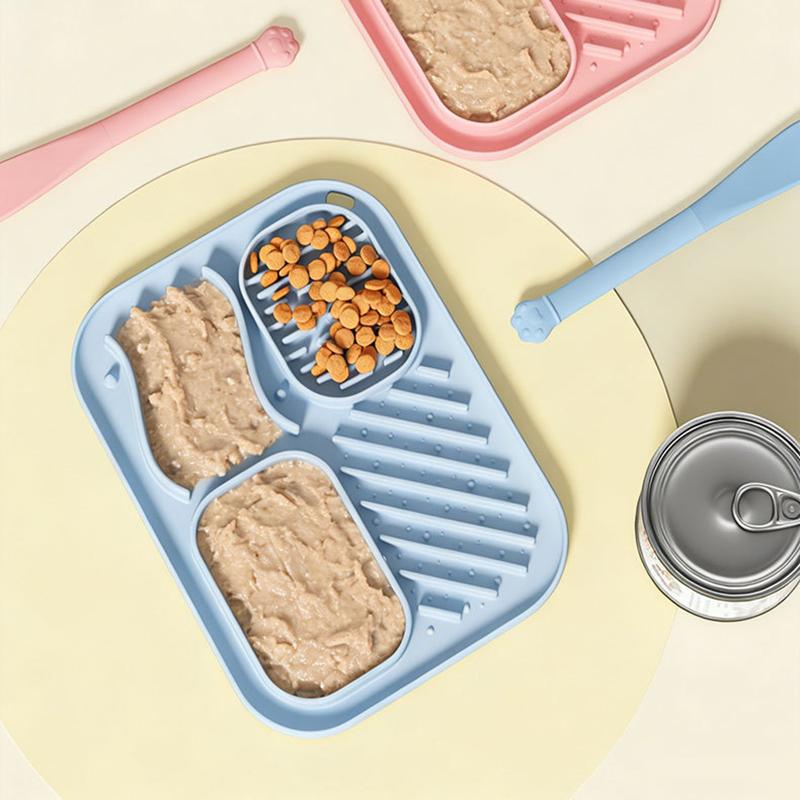 Dog slow food bowl pet slow food bowl with suction cup anti choking plate anti slip and anti knock dog licking mat feeding