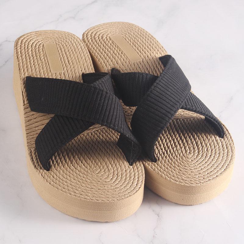 Women's Ethnic Style EVA Wedge Heel Sandals & Slippers - Summer Lightweight Beach & Indoor Shoes