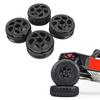 4 Pcs 1.9 Inch 1/10 RC Wheel Rims Replacement for SCX10 D90 Capra Carbon Fiber Lightweight RC Crawler Wheel Rims