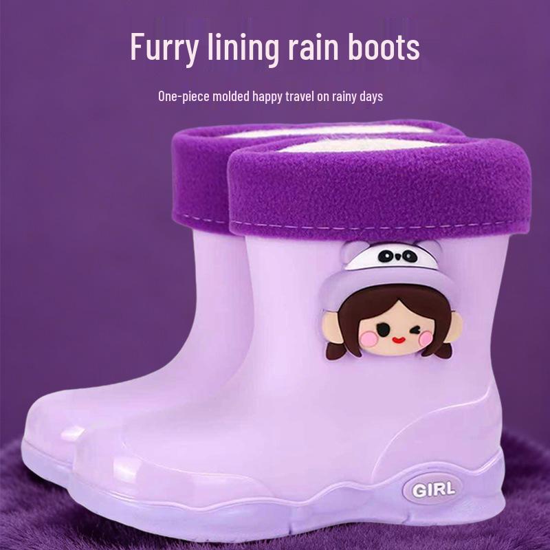 Kids' Waterproof Non-Slip Rain Boots for Boys and Girls – Toddler & Student Sizes