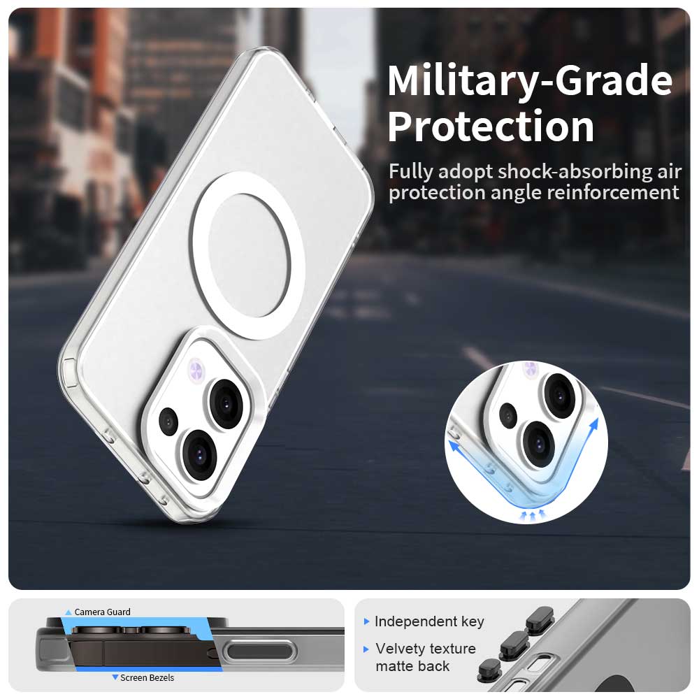 For OPPO Reno 13 13 Pro 13F Matte Texture Magnetic Anti-drop and Anti-oxidation Phone Case
