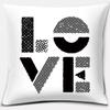 Black and White Style Decorative Pillowcase Car Ornaments Office Living Room Sofa Home Pillowcase