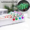 Pet Collar with Bell Luminescence Cat Necklace Small Dog Glow Collars Adjustable Safety Ring Anti Night Lost Collar Pet Supplies