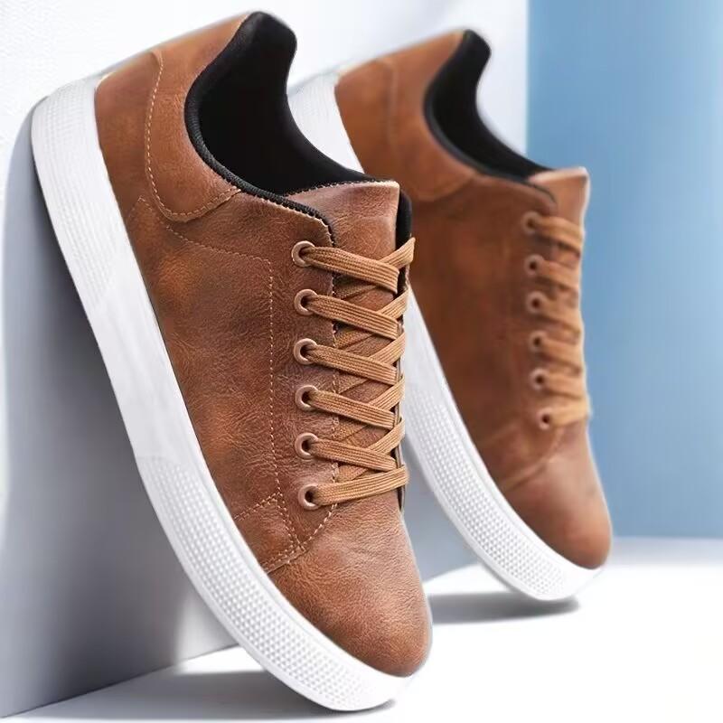 High Quality New Men's Leather Shoes, Lightweight, Comfortable, Breathable, Versatile Sports Shoes, Men's Casual Sports Shoes