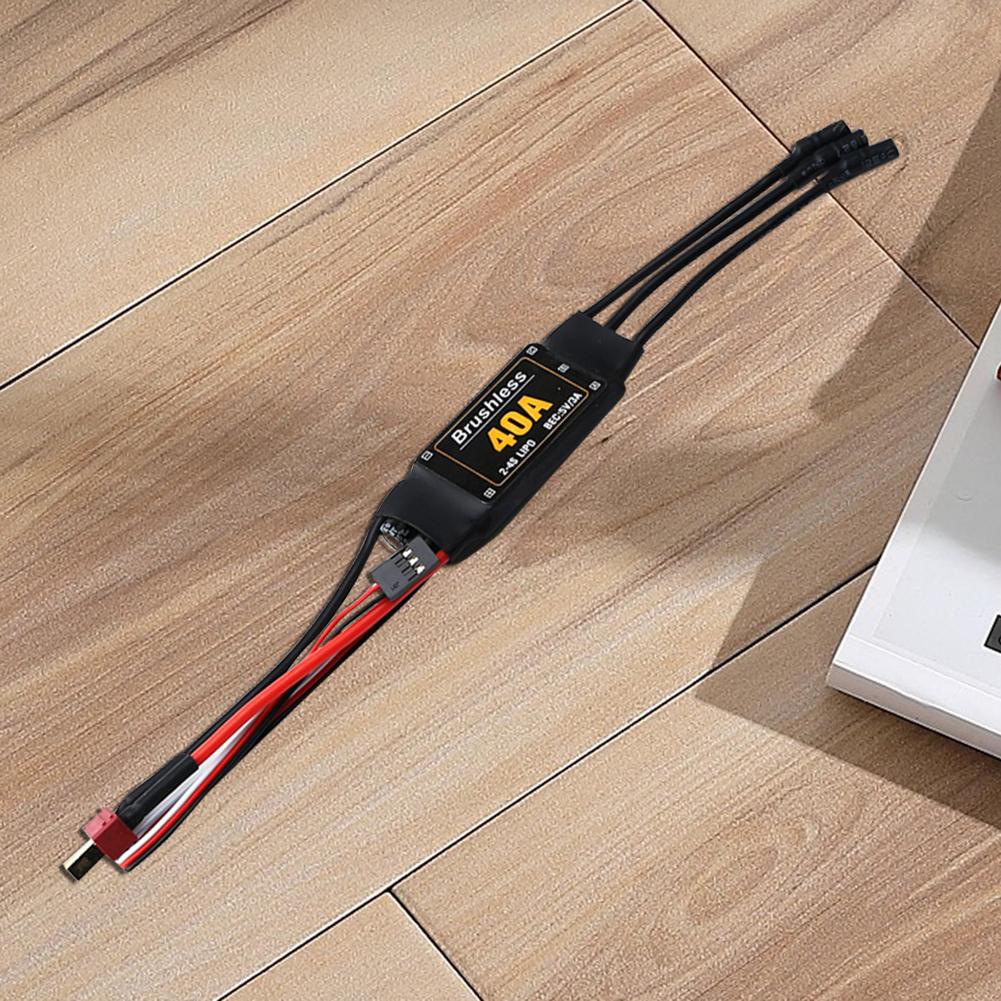 40A Brushless ESC Components with 3.5mm Plugs Electric Speed Controller DIY RC Toys Parts for RC Airplane Quadcopter Drone