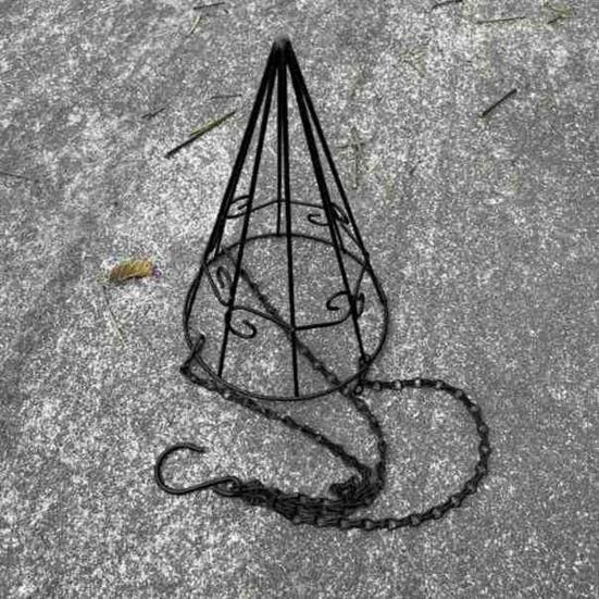 Metal Hanging Planter Basket with Coconut Liners Easy Planting Hanging