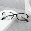 Intelligent Gentle Lady TR Glasses Frame - Ultra-Light, Natural Look with Hollow Temple Design and Prescription Lenses