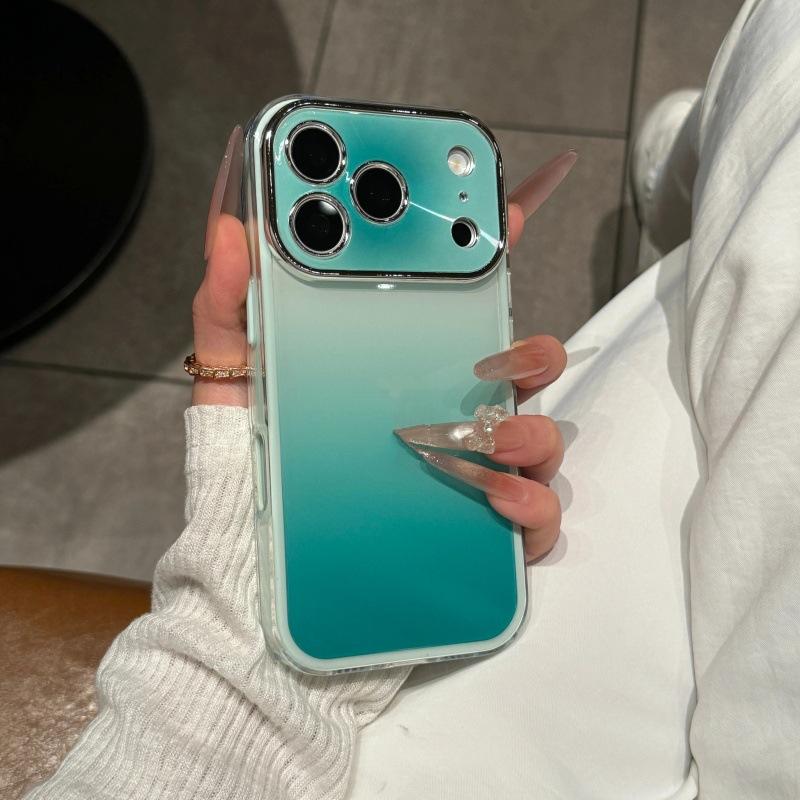 High Value Contrast Color Gradual Change Smudging Seconds Change Applicable Apple 17Pro Mobile Phone Case iPhone16Pro All-inclusive Anti-drop