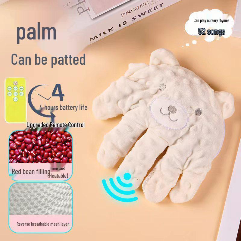Oso calmante para dormir de bebé: Almohada de Palmadas Automática para Prevenir el Reflejo de Sobresalto