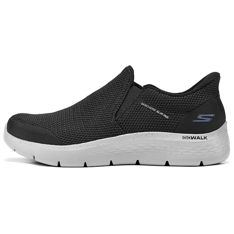 Skechers Slip-Ons Comfortable Breathable Low-Top Casual Shoes Men sneakers Black White 216333-BLK 40