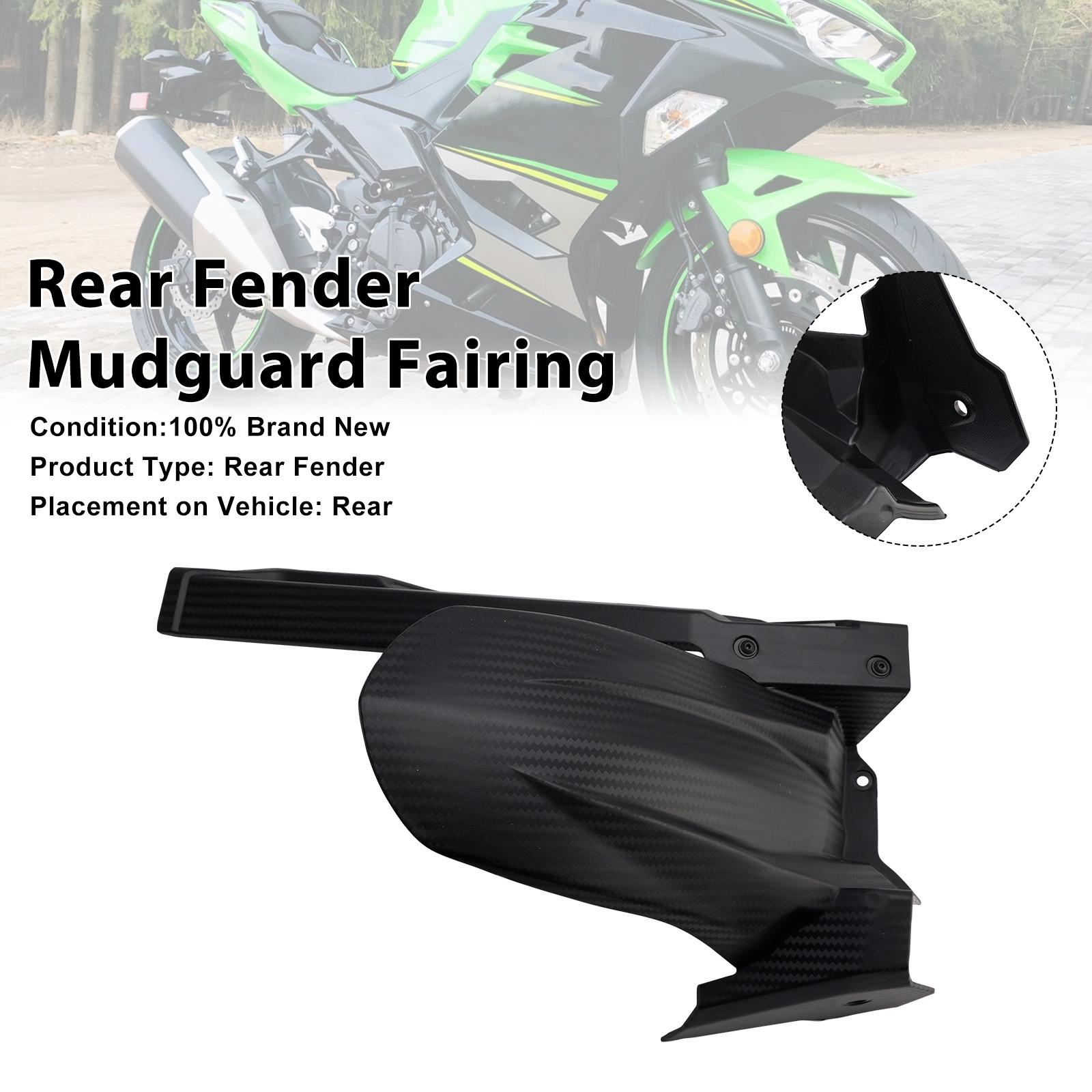 Rear Fender Fairing For Kawasaki Ninja 400 Z400 Ninja 500 Z500 2018+ Black