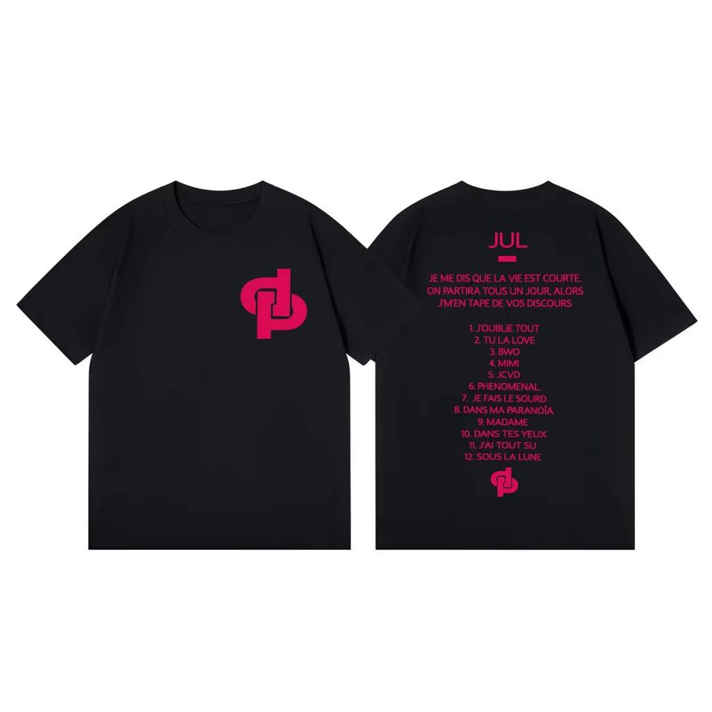 2026 Summer New High Quality Y2K Fashion Crew Neck Streetwear Unisex Shirt With Rapper Jul D or et de Unisex And Unisex Tshirt