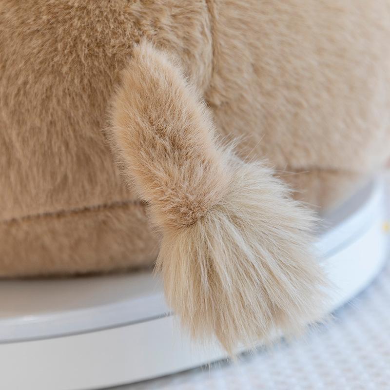 Cute Little Lion Plush Doll Girl Bed To Sleep with Large Doll Children's Birthday Gift