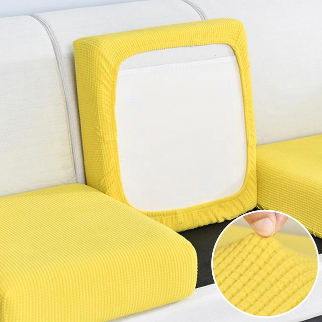 

Jacquard Sofa Cushion Cover for Living Room Washable Removable Polar Fleece Elastic Sofa Cover L Shape Corner Armchair Slipcover Normal Size1(S)-1pc жёлтый