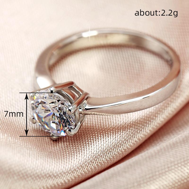 Huitan Classic and Simple Wedding Engagement Rings for Women High Quality CopperColor Cubic Zircon Ring Timeless Style Jewelry