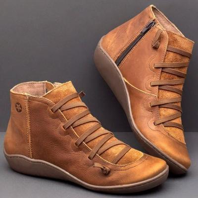 Women's Shoes Martin Boots Women's High Top Versatile Short Boots Women's Casual Boots Flat Tooling Women's Boots Large Size