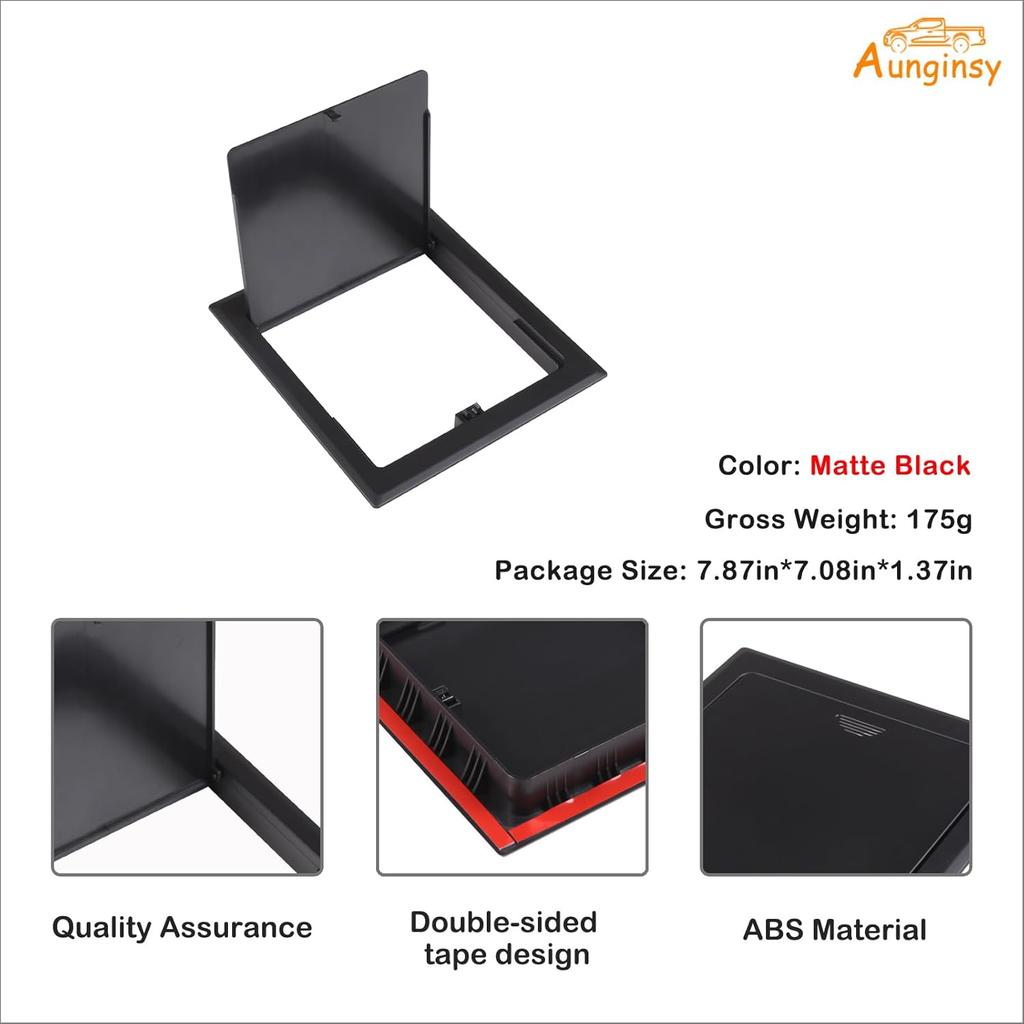 Aungy Armrest Hidden Storage Box Cover Compatible With Toyota Tundra -2024 2025 Center Console Organizer Tray Armrest Handrail Storage Box Cover