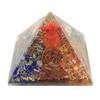 Orgonite Pyramid Ganesh Copper Crystal Gemstones 70mm
