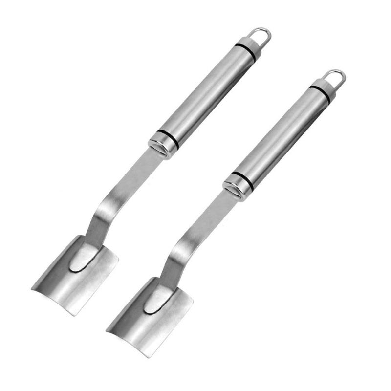 Set of 2 Stainless Steel Corn Peeler Practical Corn Cobs Remover Innovative Corns Processing Tool Kitchen Utensils