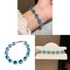 Zircon Oval Geometric Bracelet For Women Stylish Light Luxury Gift For Office And Casual