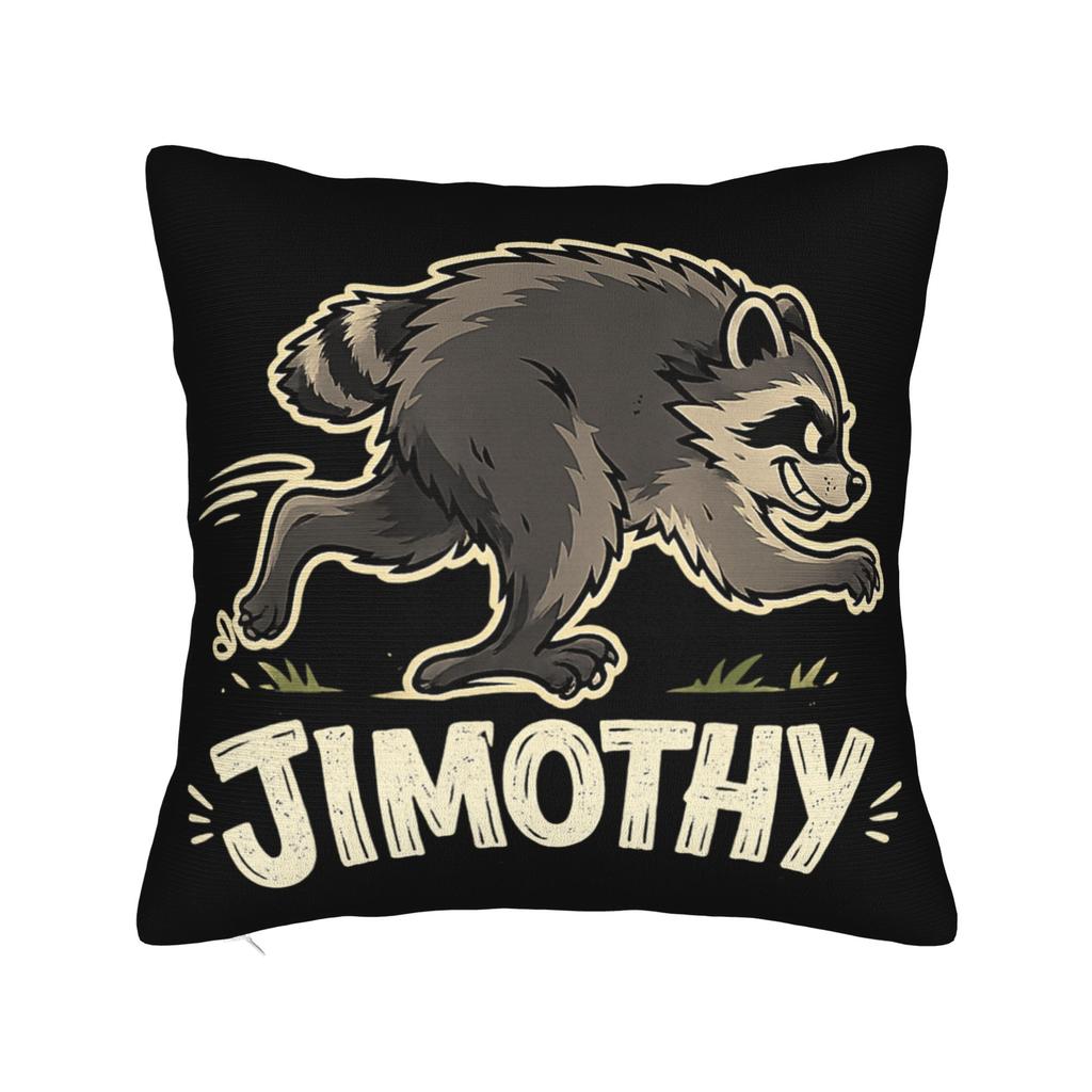 Jimothy the Ballard Seattle Raccoon Pillow Case Retro Trendy Pillow Cover Custom Pillowcases For Sofa Couch Bed Living Room