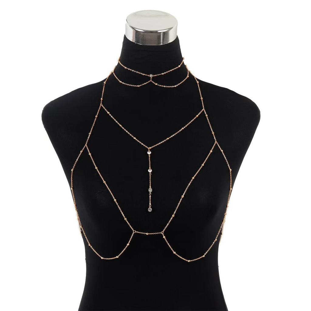 Elegant European & American Style Sexy Choker Necklace: Women’s High-End Bikini Clavicle & Body Chain
