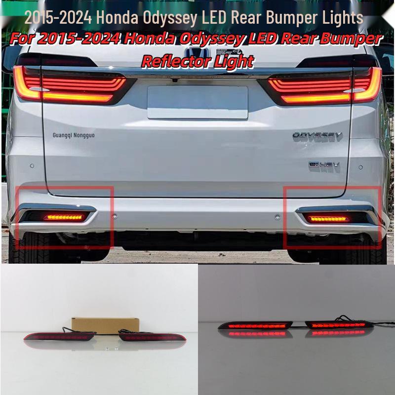 

Honda Elysion 2022-2024 LED Rear Bumper & Fog Lights Upgrade Black Shell Version: Three Functions, One Pair
