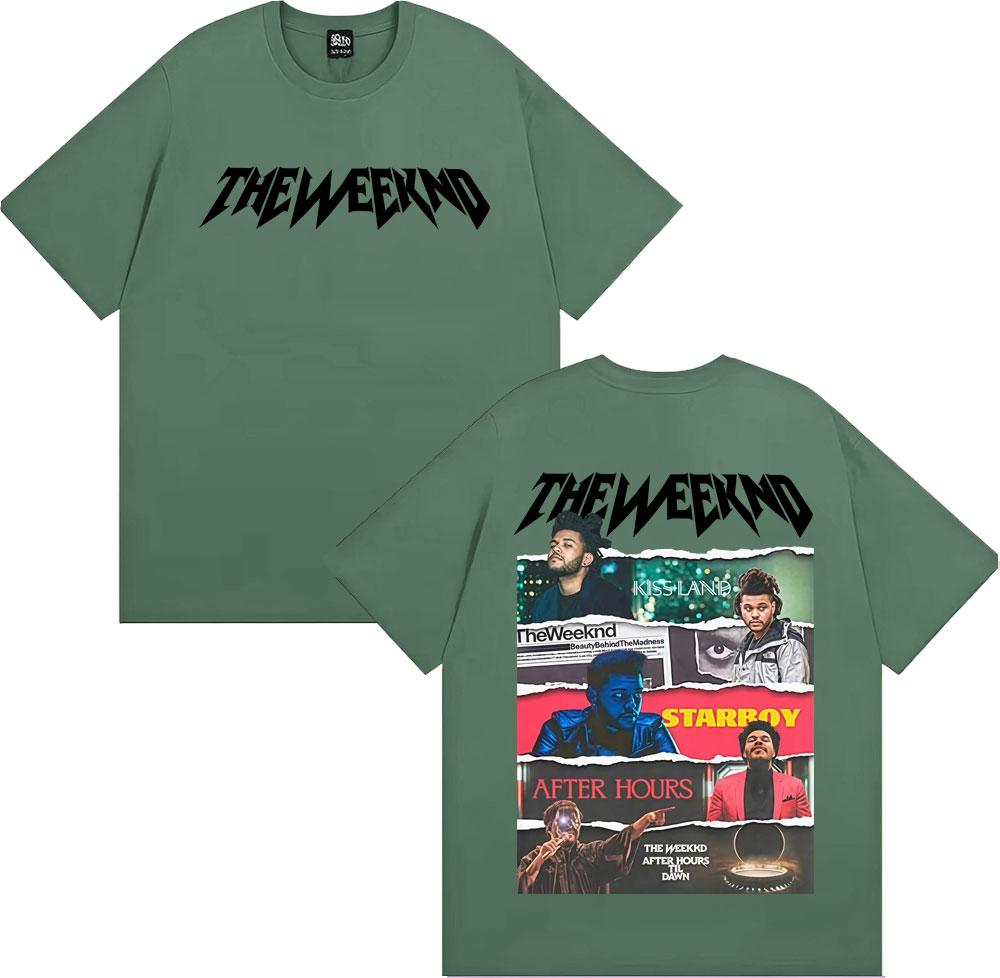 The Weeknd After Hours Til Dawn 2026 Tour Tshirts for Unisex Women Harajuku Hip Hop High Street T Shirt Summer Tops ONeck Tshirt