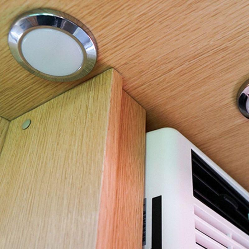12V/24V LED Touch Lamp RV Ultra-thin Round Dome Light Ceiling Lamp Reading Light for Caravan Boat Yacht Camping Car