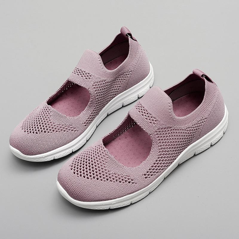 Summer new breathable comfortable lightweight casual women's shoes lazy shoes student overshoes large size women