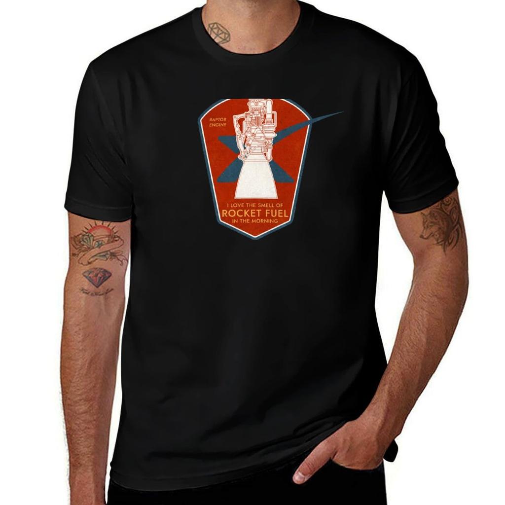 Raptor Engine I Love The Smell Of Rocket Fuel In The Morning Tshirt Plus Size Lightweight Tee Shirt