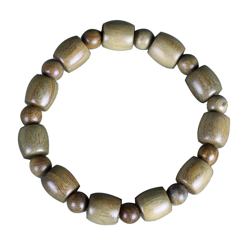 Authentic Green Sandalwood & Black Rosewood Buddhist Beads Bracelet for Men and Women