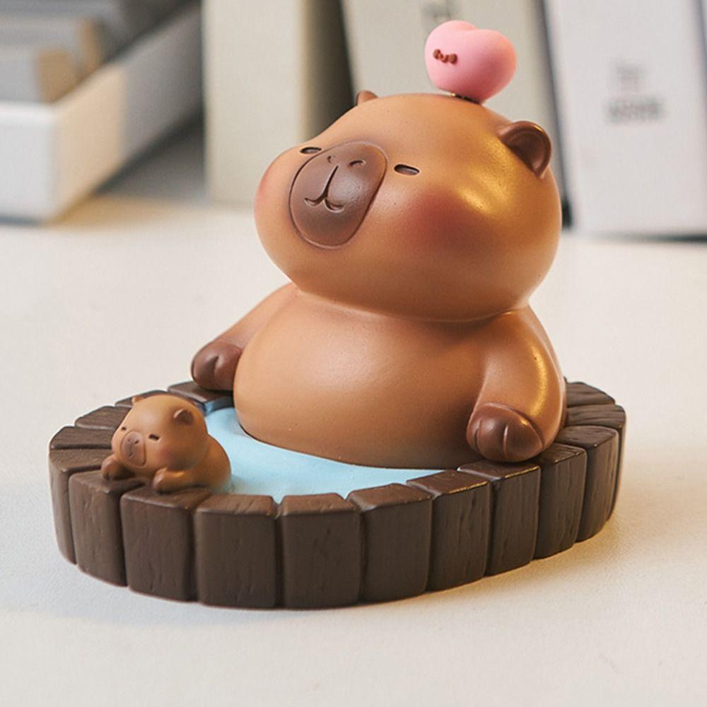 Support Capybara Mobile Phone Stand PVC Doll Capybara Cell Phone Bracket  Small Gifts