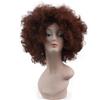 70s Disco Brown Afro Cosplay Wig, Heat Resistant Synthetic Hair for Halloween Party Costume