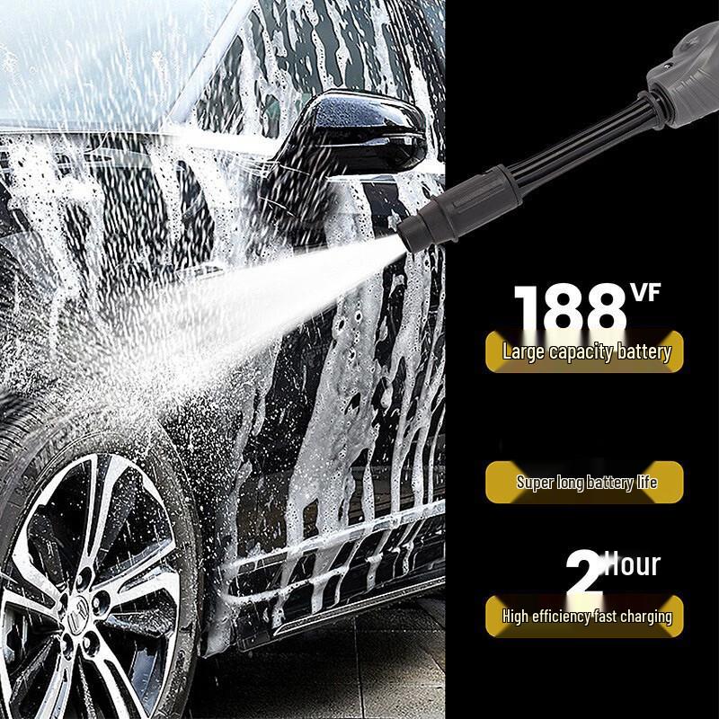 Portable Cordless High-Pressure Water Gun CN plug (adapter included)
