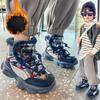 Winter Girls High-top Furry Cotton Shoes Children Boy Fur Boots Warm Waterproof Non-slip kids Snow Boots Fashion Plush Sneakers