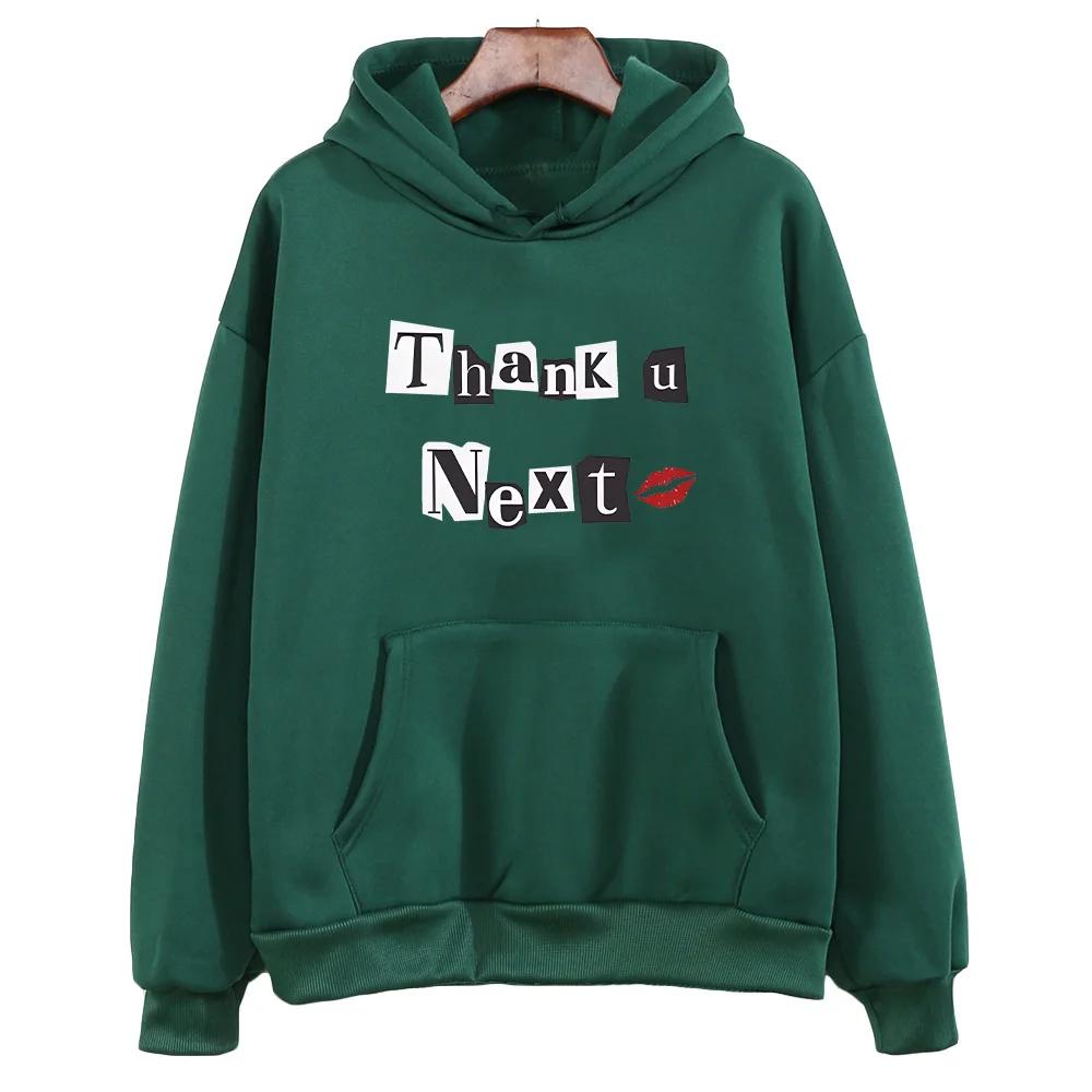 Ariana Grande Hooded for Autumn_Winter Gothic Comfortable Sweatshirts Funko Pop Vintage Fleece Clothes Moletom O-neck Pullovers