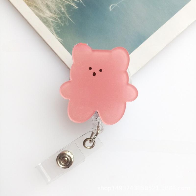 Carretel Retrátil para Crachá Estrela Xadrez para Estudantes Enfermeiras Retrátil Trabalhador Mulheres Porta-Identidade Escola Cordão Clipe Cartão de Trabalho Médico Clips de Puxar