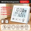 Desk Temperature Humidness Measurement Meter with Time Date Display for Indoor Home Thermometers Hygrometer Large Display