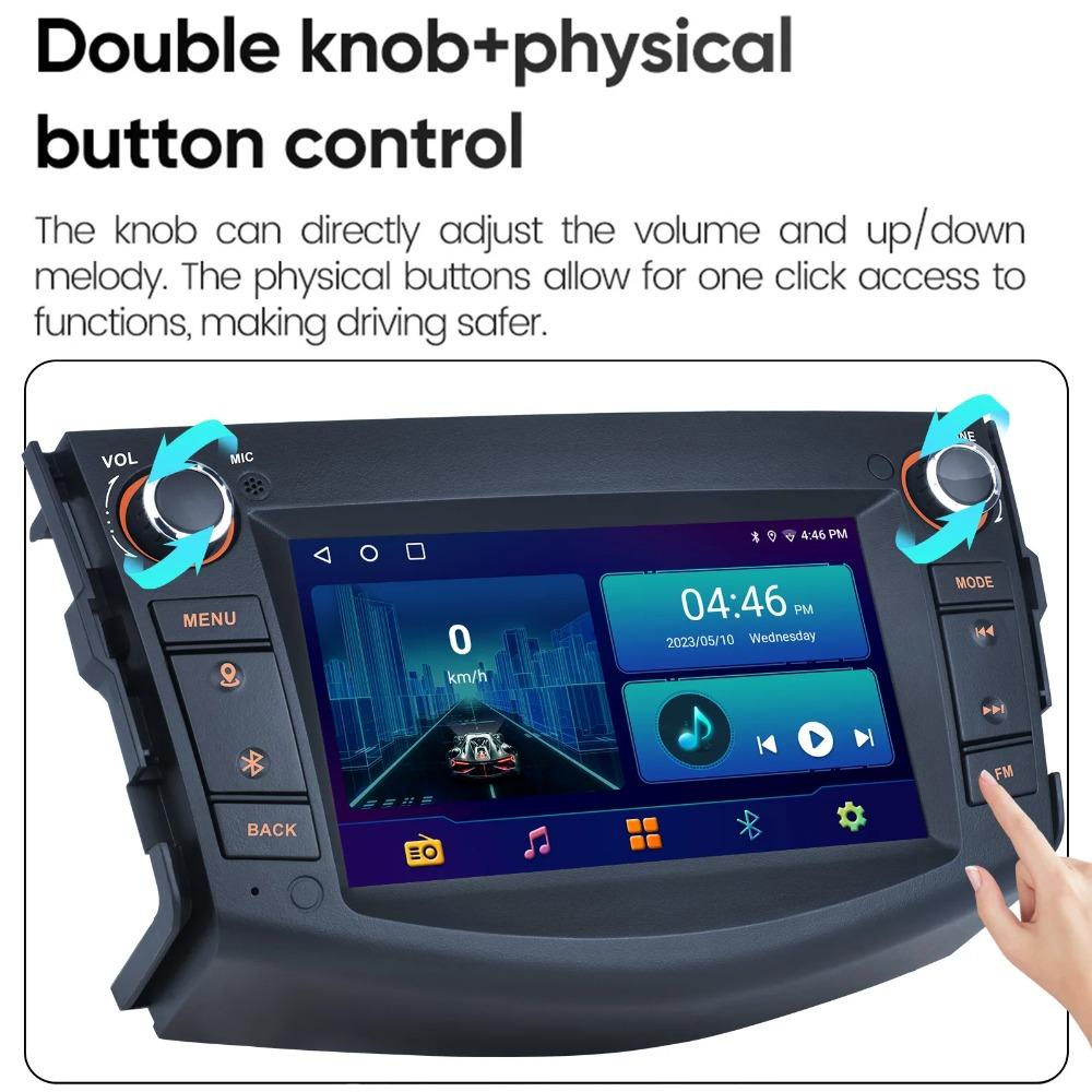 7-Zoll-geeignet für Toyota RAV4 Android Radio Multimedia Player WIFI Carplay SWC DVR GPS Rückfahrfunktion