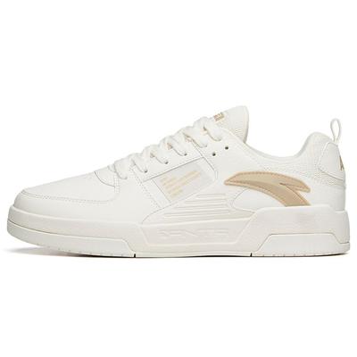 Lifestyle Series Non-Slip Wear-Resistant Low-Top Skate Shoes Men Sneakers White Brown 912138005-3